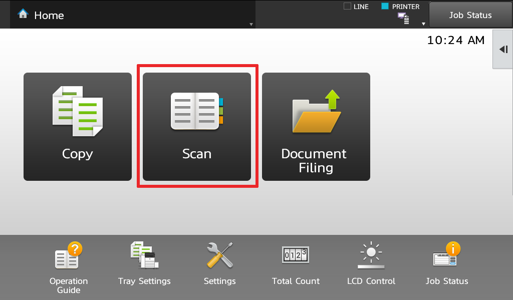 Touch Scan - Sharp MX3050N 3070N 3550N 3570N 4050N 4070N 5050N 5070N 6050N 6070N Compact PDF Scanning Enhanced Scanning Compression