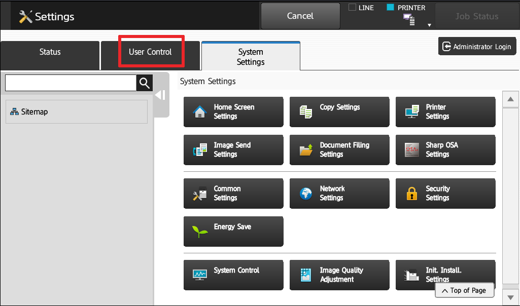 2 Touch User Control - How To Setup HID Card Reader and Auto-Login Print on Sharp Copier