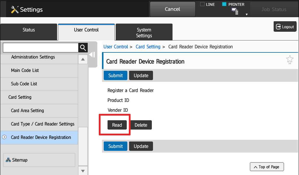5 Touch Read - How To Setup HID Card Reader and Auto-Login Print on Sharp Copier