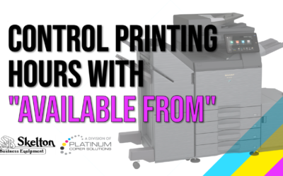 Control When Your Printer Prints