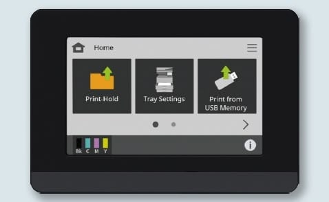 Sharp BP-C131PW touchscreen