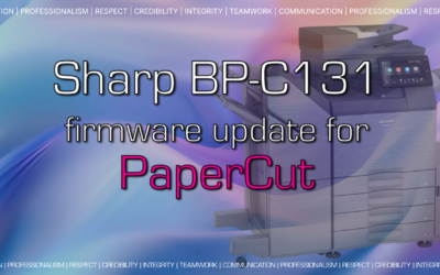 Sharp BP-C131 Now Supports PaperCut MF | New Firmware Update