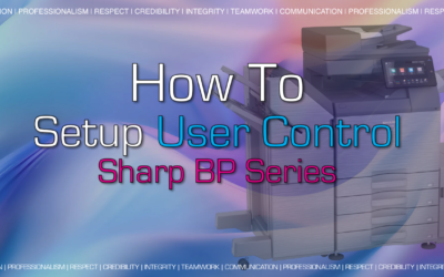 How To : BP Series Sharp User Control Setup