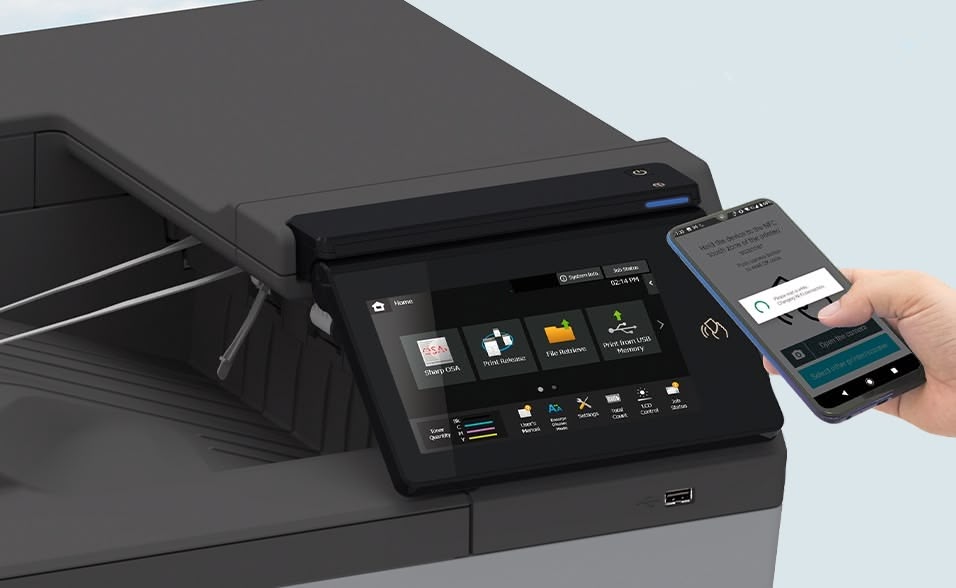 Sharp BP-C535PW mobile cloud printing